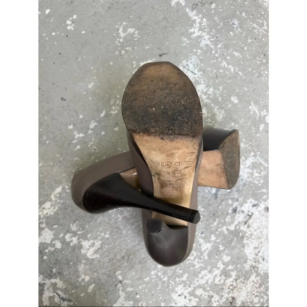 Fendi leather Fendista platforms